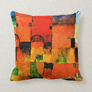 Klee - Red and White Domes 2021 large Cushion