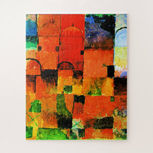 Klee - Red and White Domes Jigsaw Puzzle