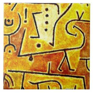 Klee - Red Waistcoat Ceramic Tile