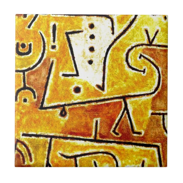 Klee - Red Waistcoat Ceramic Tile (Front)