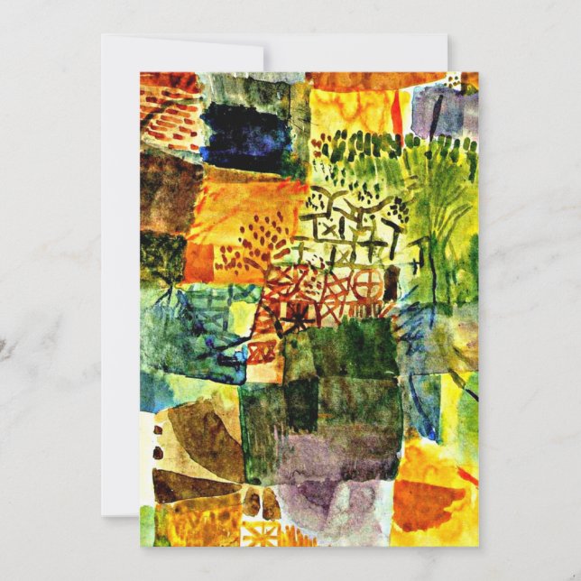 Klee - Remembrance of a Garden Card (Front)