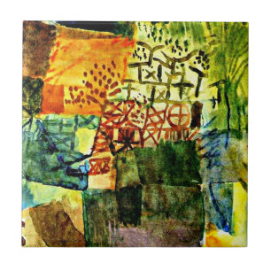 Klee - Remembrance of a Garden Ceramic Tile