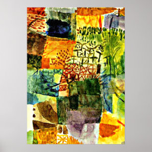 Klee - Remembrance of a Garden Poster