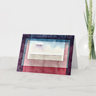 Klee - Resting, abstract painting, Card