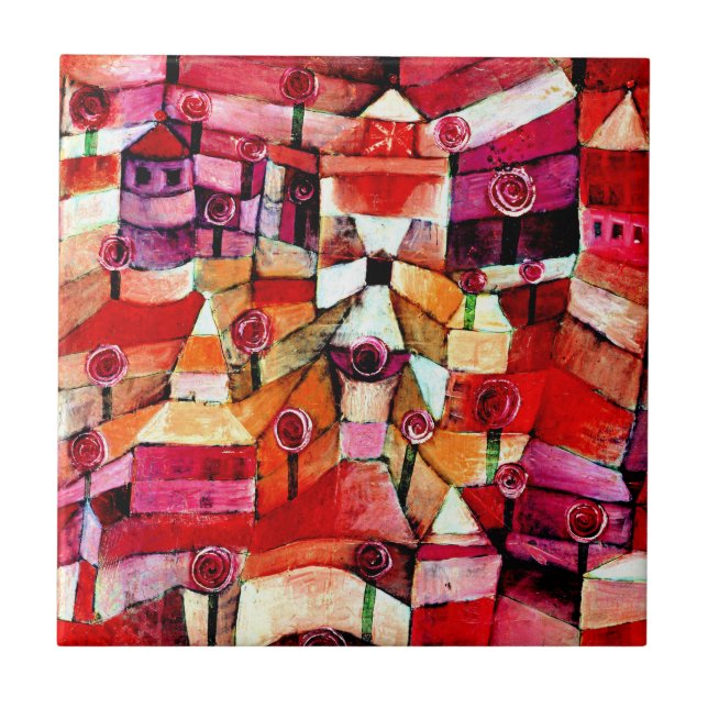 Klee - Rose Garden Ceramic Tile (Front)