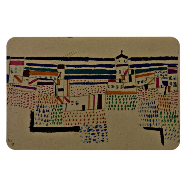 Klee - Seaside Resort South of France Magnet (Horizontal)