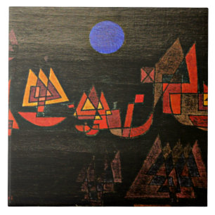 Klee - Ships in the Night, Ceramic Tile