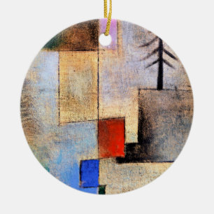 Klee - Small Fir Picture Ceramic Ornament