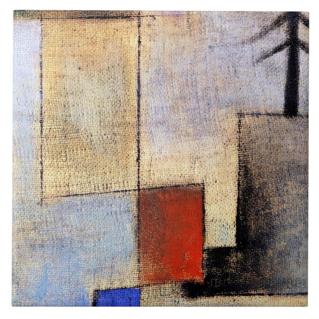 Klee - Small Fir Picture Ceramic Tile (Front)