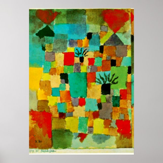 Klee - Southern Tunisian Gardens-1919 Poster (Front)