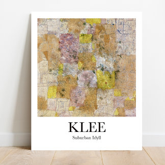 Klee Suburban Idyll Poster