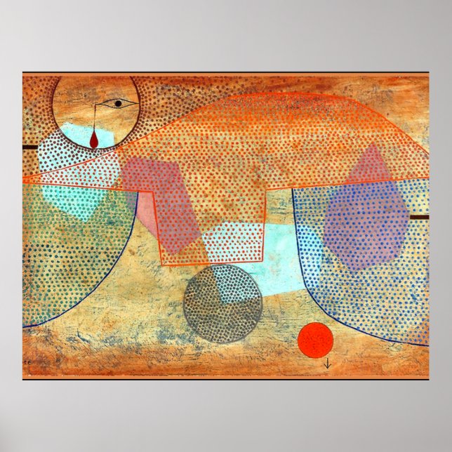 Klee - Sunset, abstract artwork, Poster (Front)