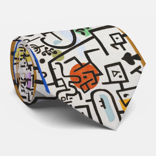 Klee Symbols – Monochrome Form Tie (Rolled)