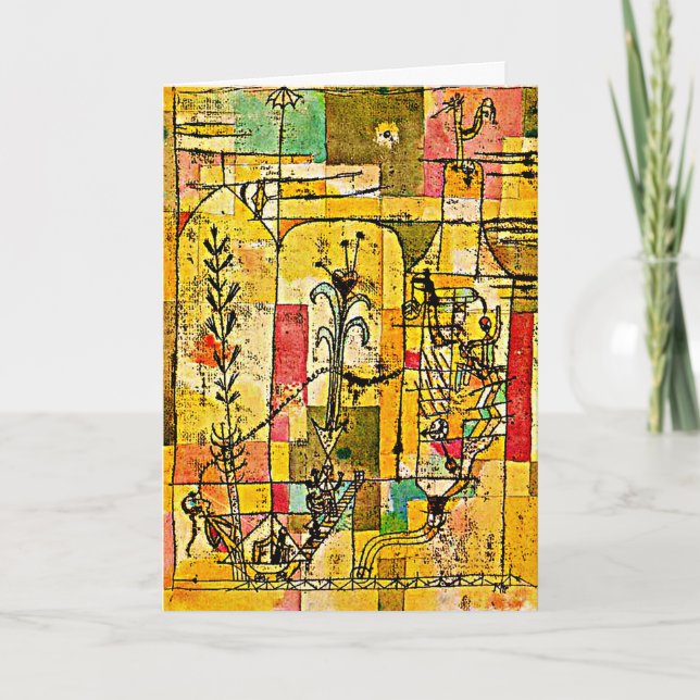 klee - Tale of Hoffmann, famous painting Card (Front)