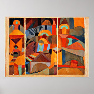 Klee - Temple Gardens Poster