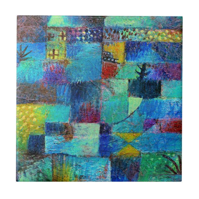 Klee - Terraced Garden Ceramic Tile (Front)