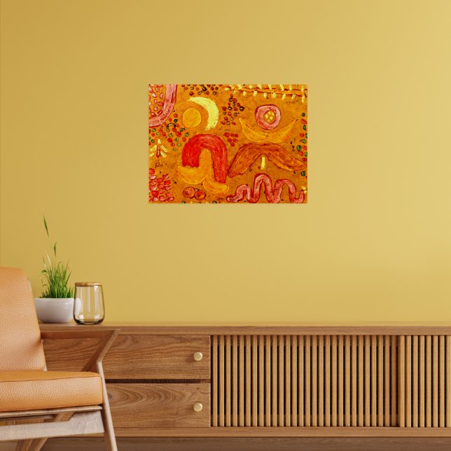 Klee - The Garden in Hot Weather Poster (Living Room 2)