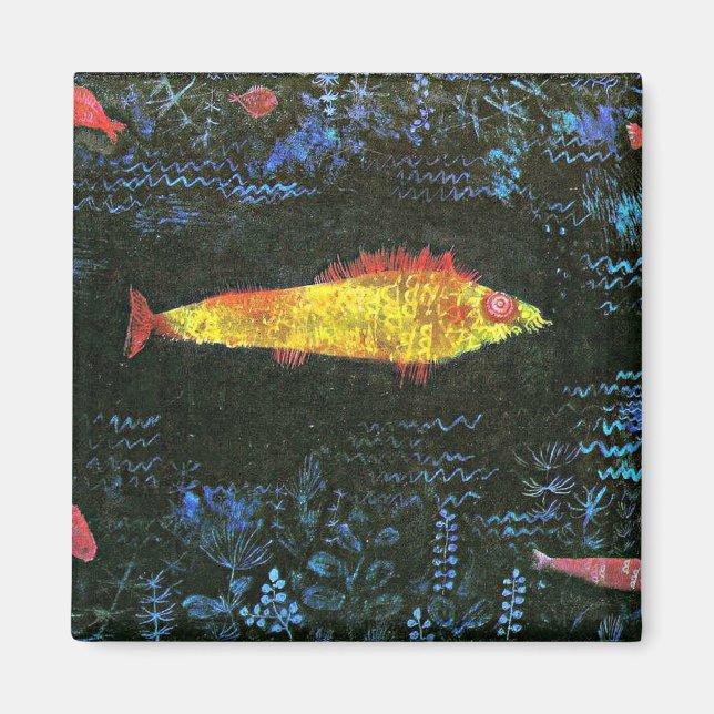 Klee - The Goldfish, 1925 artwork Magnet (Front)