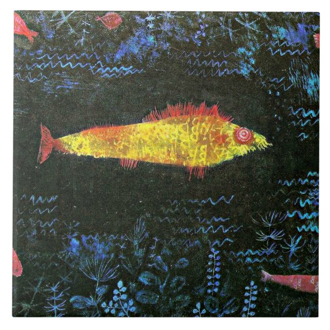 Klee: The Goldfish Ceramic Tile (Front)