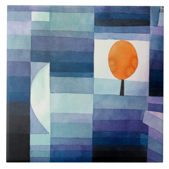 Klee - The Harbinger of Autumn Ceramic Tile (Front)