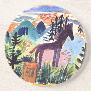 Klee - The Horse, famous painting Coaster