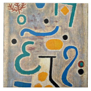 Klee: The Vase abstract art Ceramic Tile