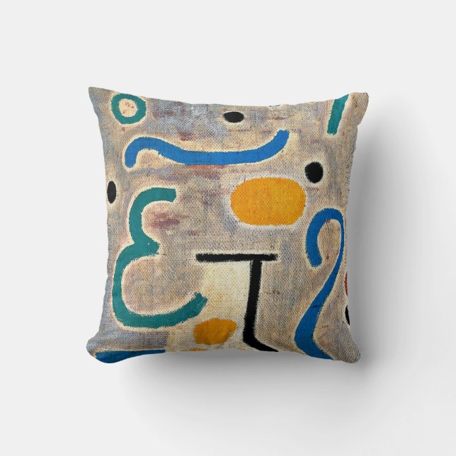 Klee: The Vase abstract art Cushion (Front)
