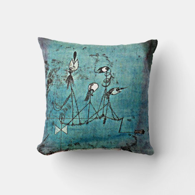 Klee - Twittering Machine Cushion (Front)