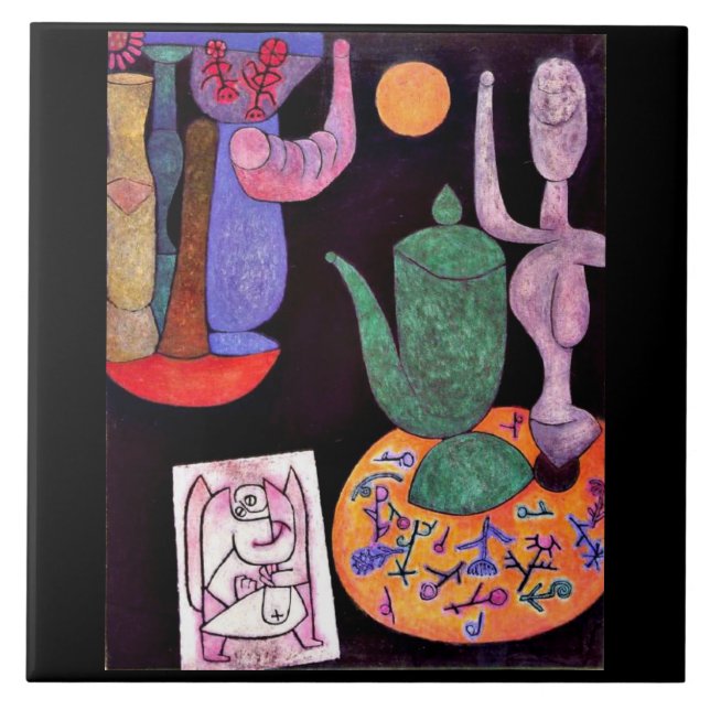 Klee - Untitled, still life, 1940. Ceramic Tile (Front)