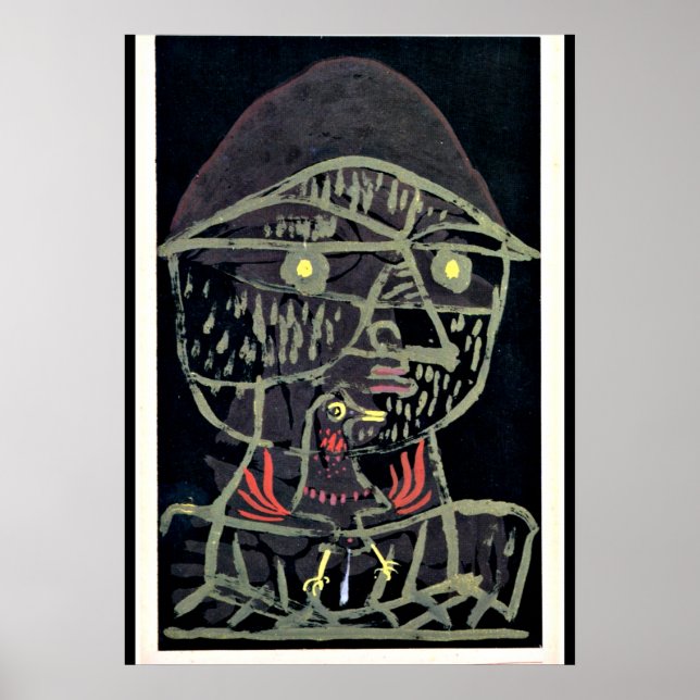 Klee - Vogelfanger, abstract art Poster (Front)