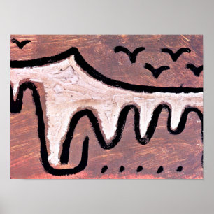 Klee - Wave, abstract art Poster