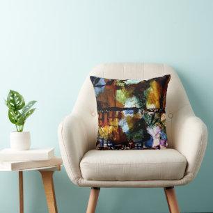 Klee - Windows and Palm Trees Cushion