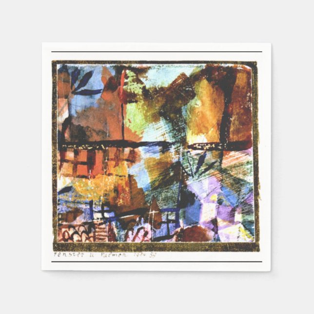 Klee - Windows and Palm Trees Napkin (Front)