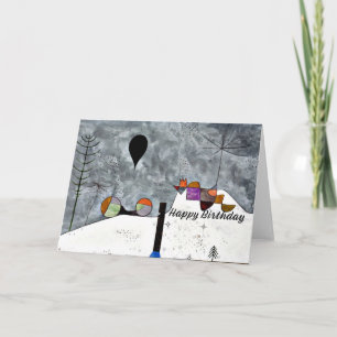 Klee - Winter, Paul Klee painting, Birthday wishes Card