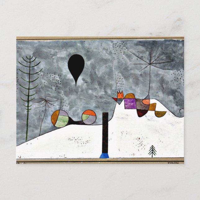 Klee - Winter  Postcard (Front)