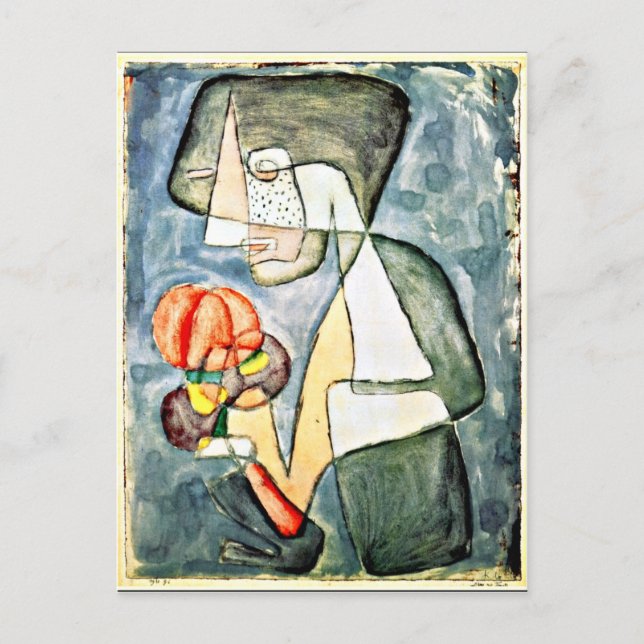 Klee - Woman with Tomato Postcard (Front)