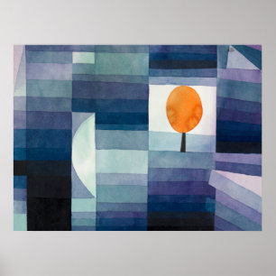 Klee's The Harbinger of Autumn Poster