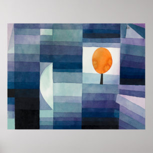 Klee's The Harbinger of Autumn Poster