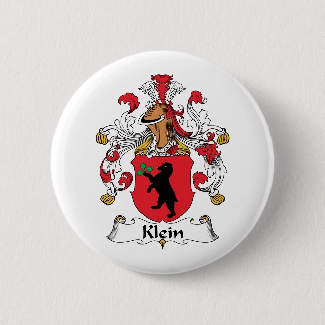 Klein Family Crest 6 Cm Round Badge (Front)