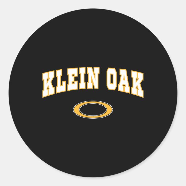 Klein Oak High School Panthers C2 Classic Round Sticker (Front)