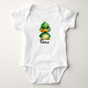 Kleine grüne Ente Baby Bodysuit