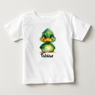 Kleine grüne Ente Baby T-Shirt