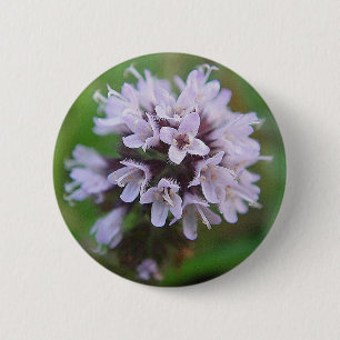 Kleine lila Blüten 6 Cm Round Badge