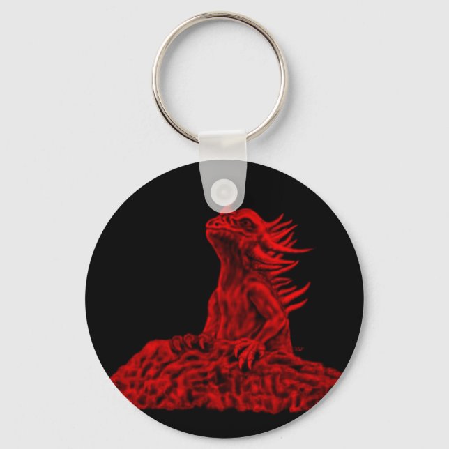 Kleine Rote Drache Key Ring (Front)