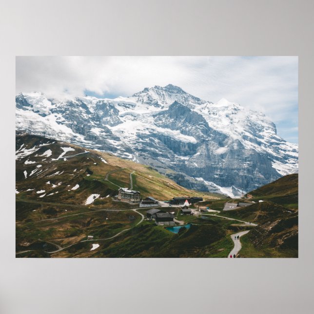 Kleine Scheidegg Mountain pass Switzerland Poster (Front)