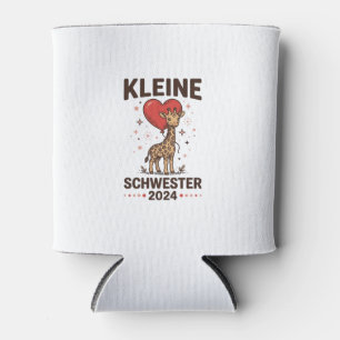 Kleine Schwester 2024 Cute Giraffe Sister Design_1 Can Cooler