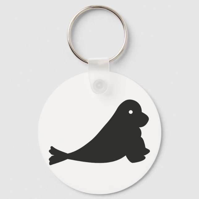 Kleine süße Robbe Key Ring (Front)