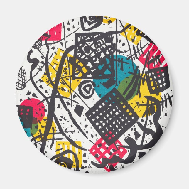 Kleine Welten V (Small Worlds V) Wassily Kandinsky Magnet (Front)