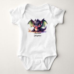 Kleiner baby Drache streckt die Zunge raus Bodysuit