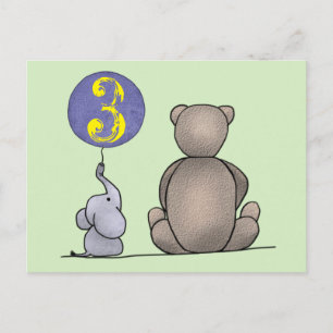 Kleiner Kerl wird 3 Postcard